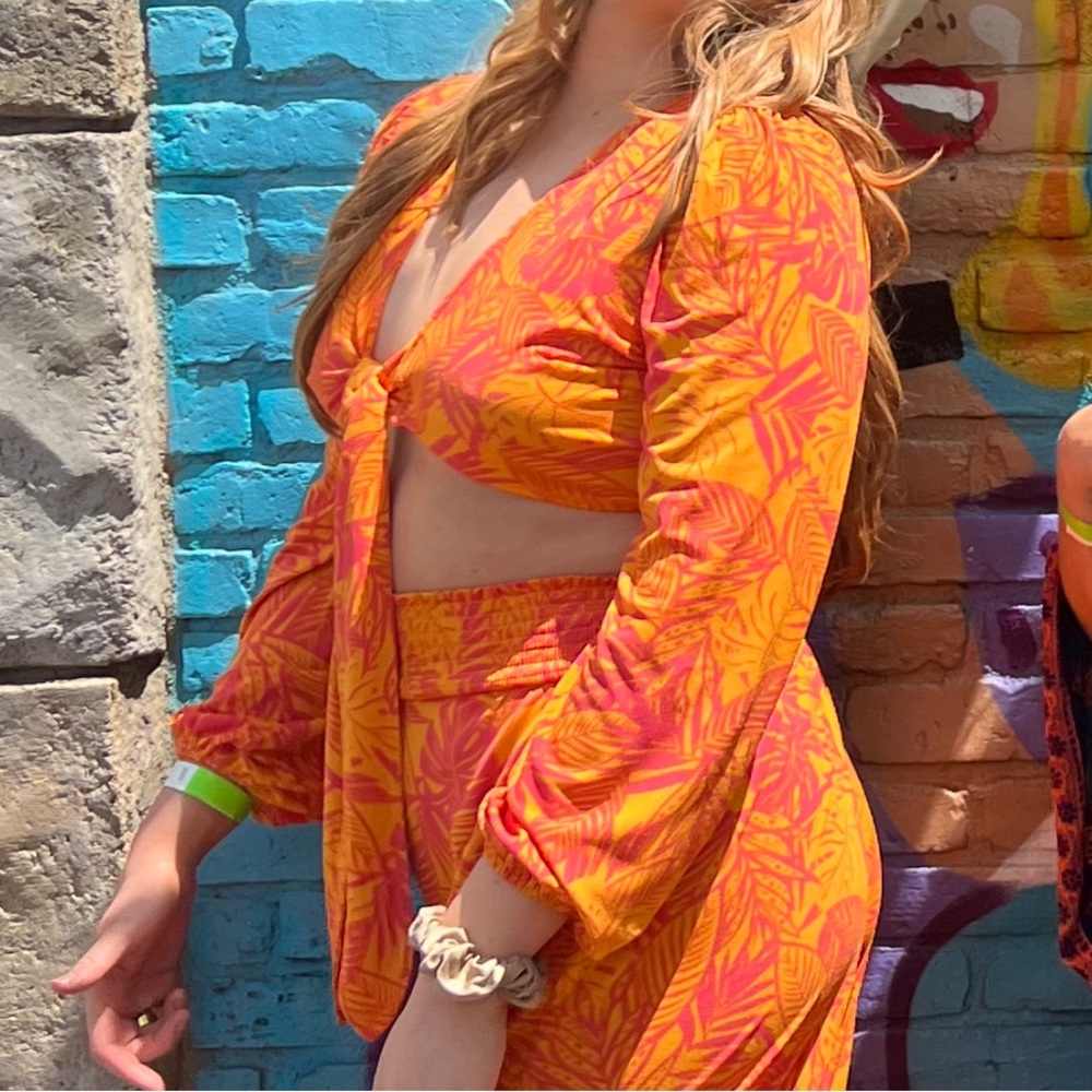 Groovy Bar Iii Front-Tie Top (Part Of Matching Se… - image 1